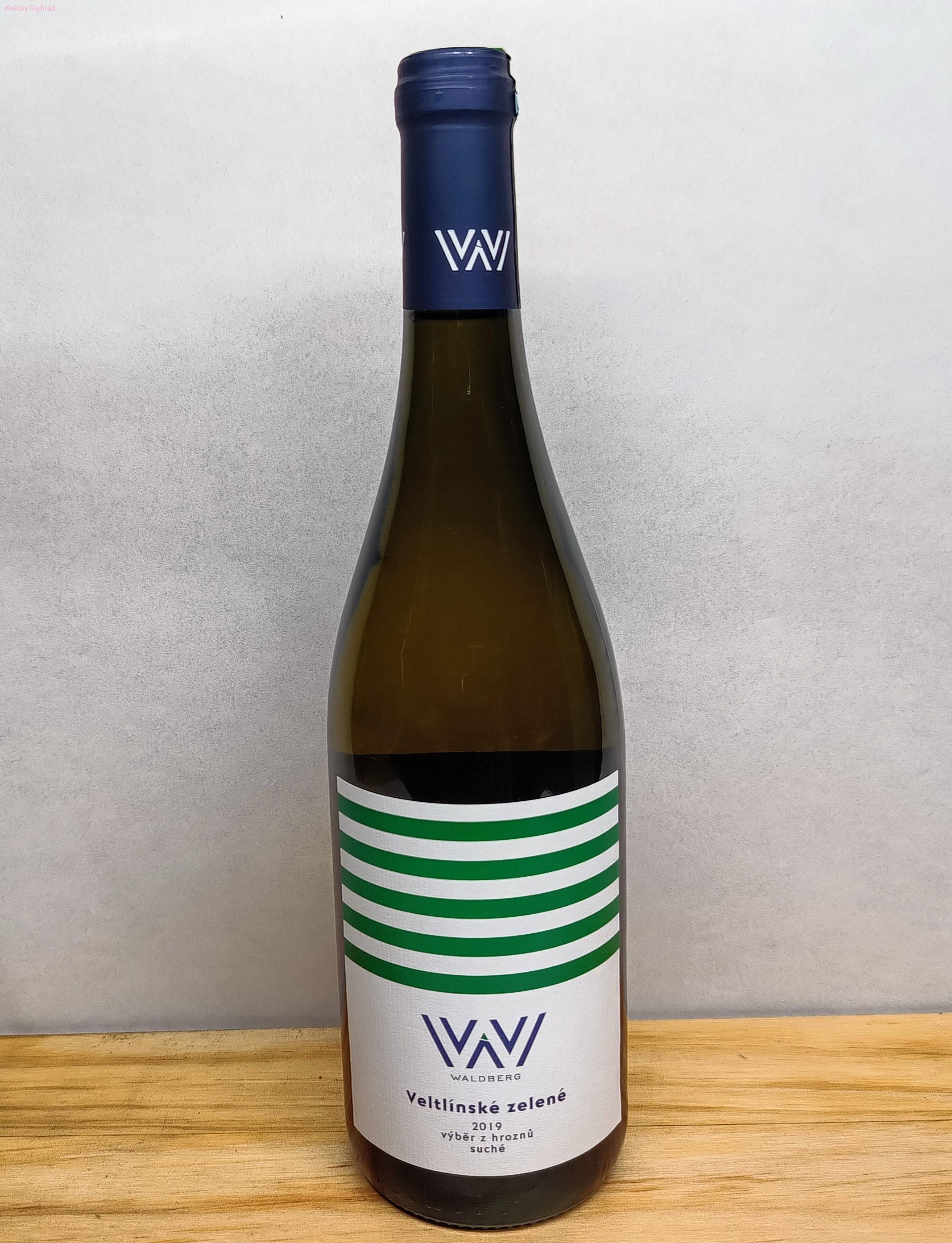 Veltslínské Zelené 2019 Waldberg 0,75 l
